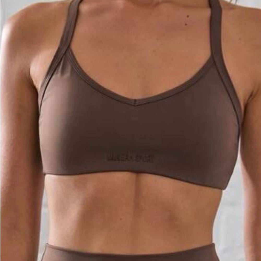 SHEIN Chocolate Brown Sports Bra